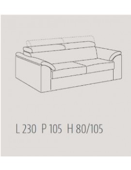 Divano Loft lineare - Samoa