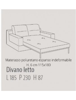 Divano Newport letto - Samoa