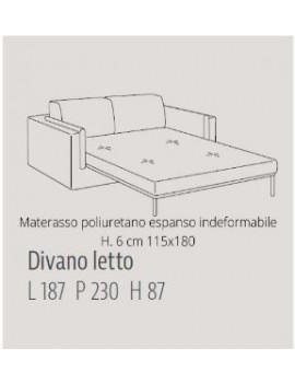 Divano Sheer letto - Samoa