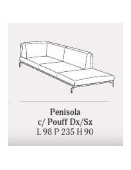 Divano Living Minimal penisola - Samoa