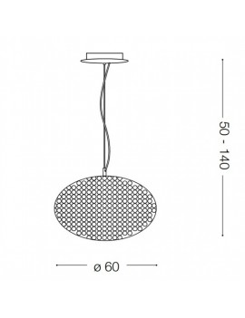 Lampadario Orion SP12 - Ideal Lux