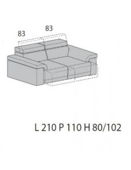 Divano Comfort lineare - Samoa